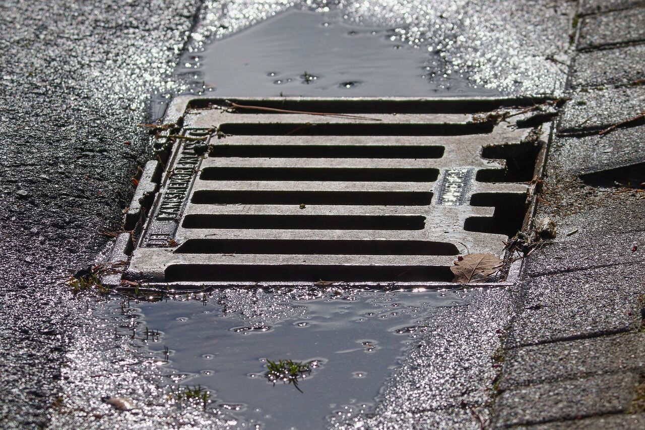 A ground drain: a common source of sewer gas
