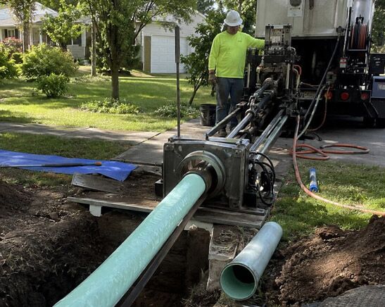 Jack is using heavy machinery on a main sewer line replacement job in Pleasant Hill, CA